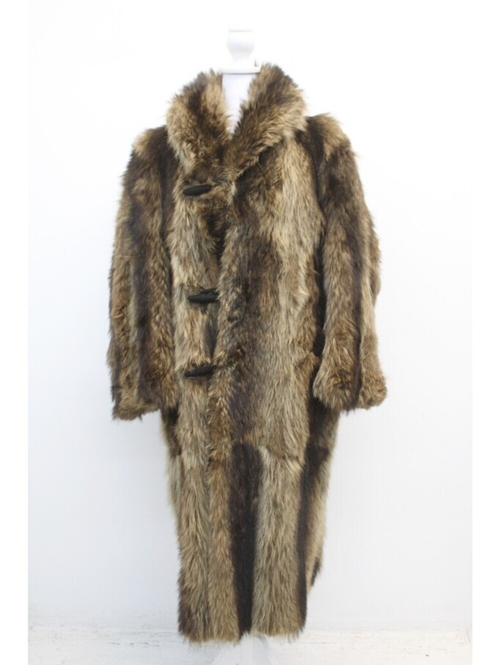 SCRAP ITEM:  RACCOON FUR COAT JACKET MEN MAN SIZE N/A